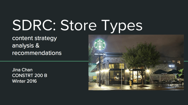 SDRC Content Strategy screenshot