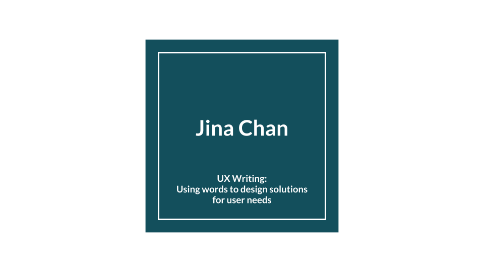 Jina Chan title slide